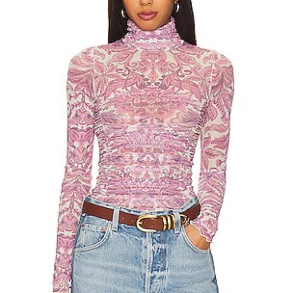 Intimately FP Under It All Printed Bodysuit In Peony Combo